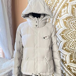 Hollister Full Zip Down Puffer Coat